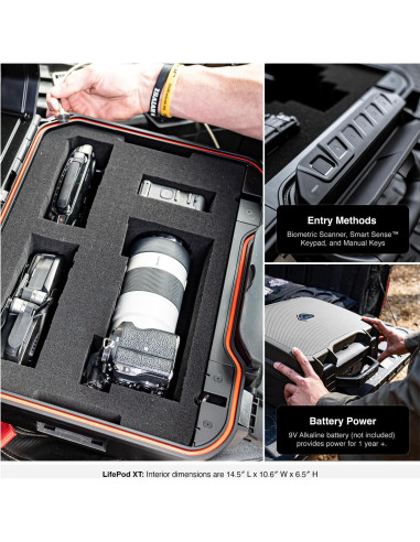 Caja Fuerte Biométrica Impermeable VAULTEK LifePod XT