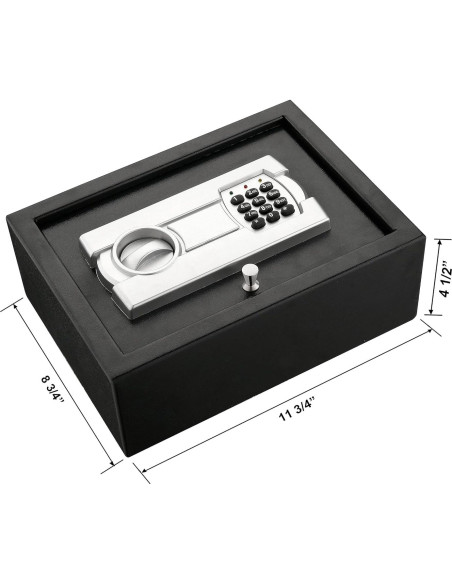 Caja Fuerte Digital Stalwart 83-DT5914 de Acero 29.85x22.23cm
