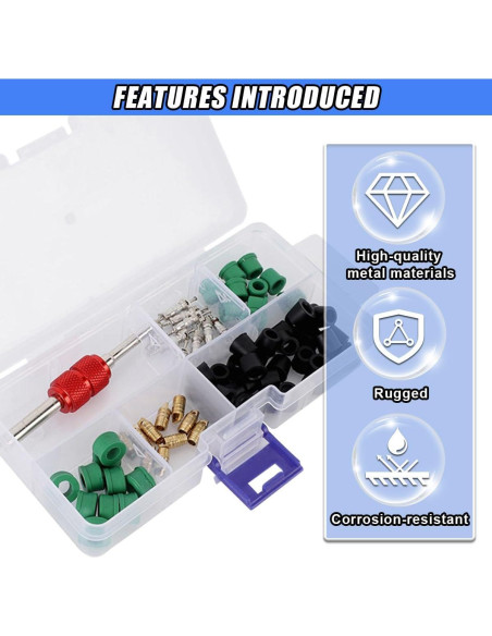 Kit de Reparación A/C Automotriz DUSCOKE 71 Piezas