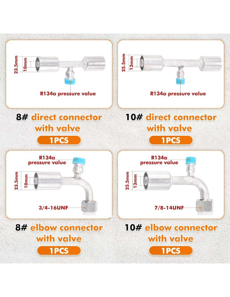 Kit de Manguera de Aire Acondicionado SANTANTOOOL 26PCS 2.9m