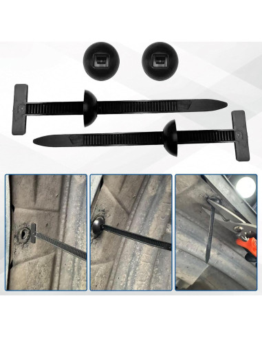 Kit de Sujetadores de Cable de Nylon GIroiyai 100 Piezas