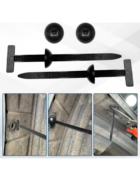 Kit de Sujetadores de Cable de Nylon GIroiyai 100 Piezas