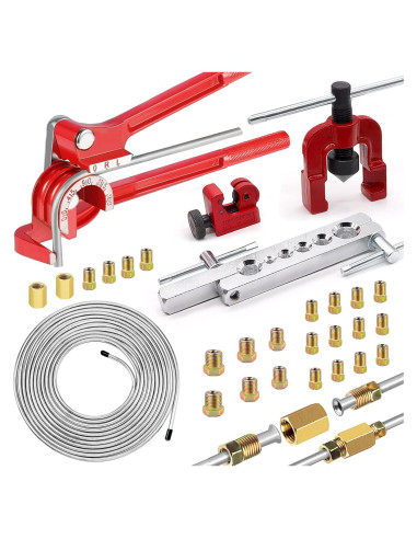 Kit de Línea de Freno 3/16" smseace 25 FT con Herramientas