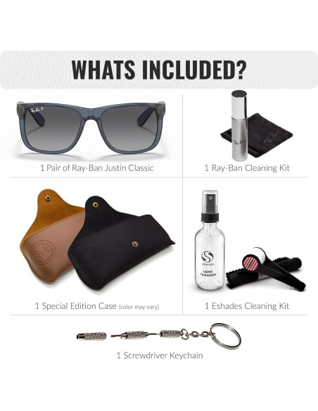 Gafas de Sol Ray-Ban RB4165 JUSTIN Cuadradas Polarizadas