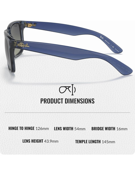 Gafas de Sol Ray-Ban RB4165 JUSTIN Cuadradas Polarizadas