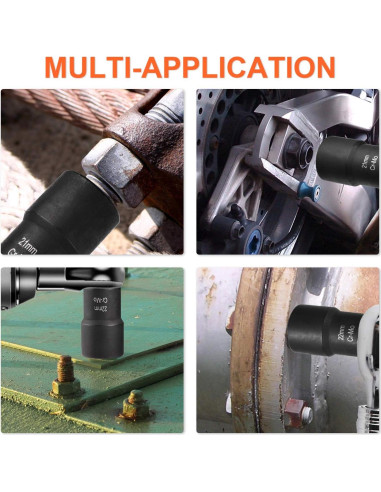 Kit de Extracción de Tuercas THINKWORK 5 Piezas 1/2"