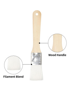 Juego de 3 Pinceles de Pintura Newkita con Cerdas Sintéticas 2