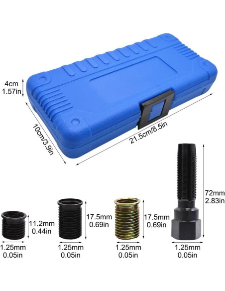 Kit de Reparación de Roscas de Bujías CALIDAKA 16PZS