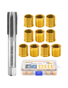 Kit de Reparación de Roscas de Bujías NINEFOX M14x1.25 - 10 Piezas