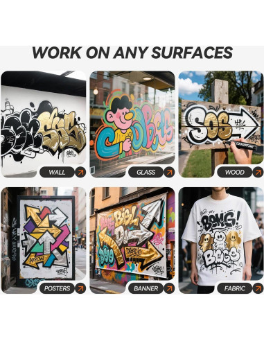 Marcadores de Póster Jumbo Coogert 15MM Negros 3 Pcs