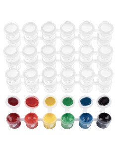 36 Tarros de Pintura Vacíos 5 ml con Tapas - BAGTeck