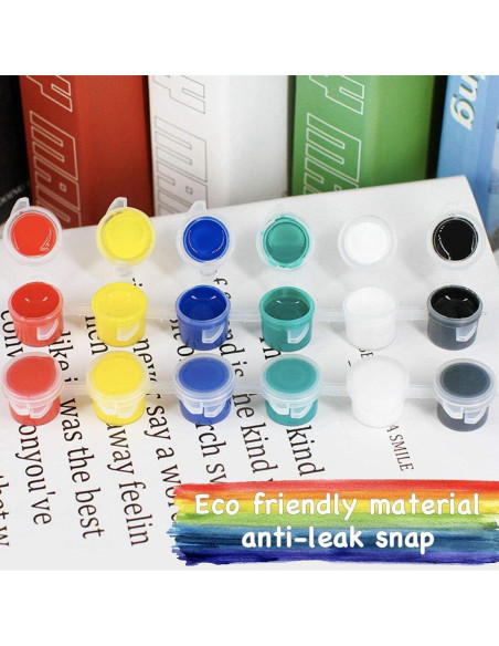 36 Tarros de Pintura Vacíos 5 ml con Tapas - BAGTeck