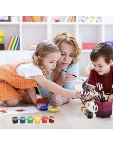 36 Tarros de Pintura Vacíos 5 ml con Tapas - BAGTeck