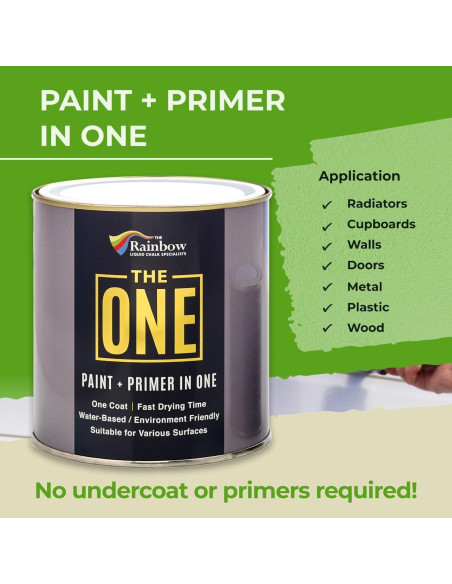 Pintura y Primer Todo en Uno THE ONE Crema Mate 250ml