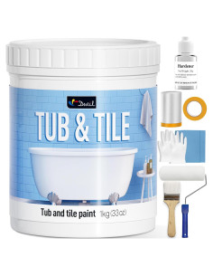 Pintura para Azulejos DWIL 33 oz Semibrillante Blanca - Secado Rápido
