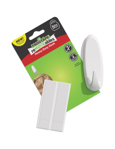 Gancho de Pared Adhesivo FrogTape reMOVEables Blanco 2.27 kg
