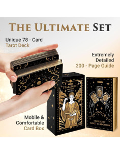 Baraja de Tarot Wyspell Oro Starlight con Guía - Principiantes 2