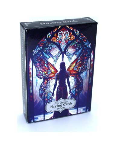 Baraja de Cartas de Alas de Mariposa Noble Artisan 54 cartas