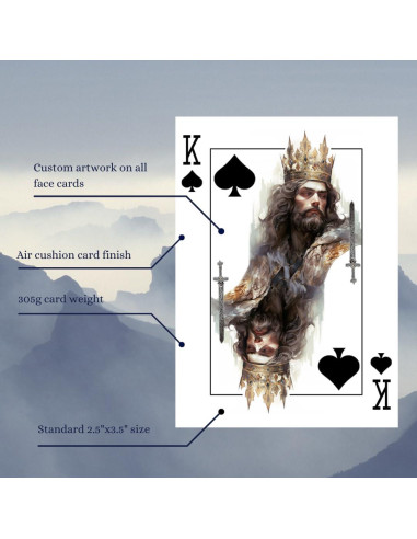 Baraja de Cartas de Alas de Mariposa Noble Artisan 54 cartas