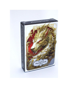 Baraja de Póker Dragón Blanco Noble Artisan 54 Cartas 2