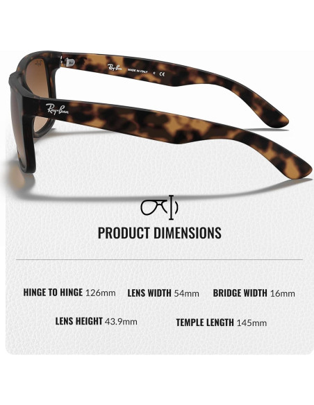 Gafas de Sol Ray-Ban RB4165 Justin Cuadradas 55mm