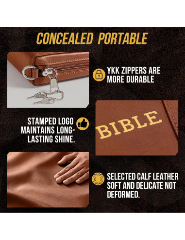 Funda de Pistola Oculta AmazingLife de Cuero con Cremallera 25.4x16.5cm