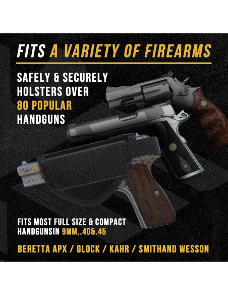 Funda de Pistola Oculta AmazingLife de Cuero con Cremallera 25.4x16.5cm