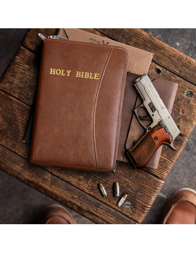 Funda de Pistola Oculta AmazingLife de Cuero con Cremallera 25.4x16.5cm