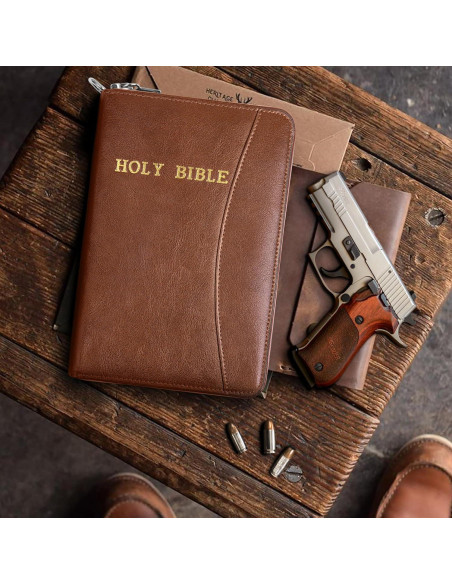 Funda de Pistola Oculta AmazingLife de Cuero con Cremallera 25.4x16.5cm