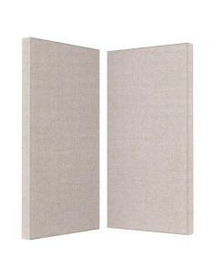 Paneles Acústicos de Fibra de Vidrio 120x60 cm Lino 2 PCS