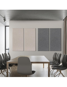 Paneles Acústicos de Fibra de Vidrio 120x60 cm Lino 2 PCS 2