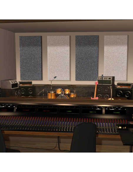 Paneles Acústicos de Fibra de Vidrio 120x60 cm Lino 2 PCS