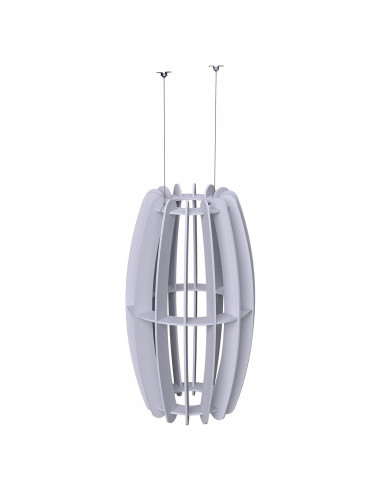 Absorbente Acústico de Techo Ovalado VIVO PP-CW03G Gris Claro