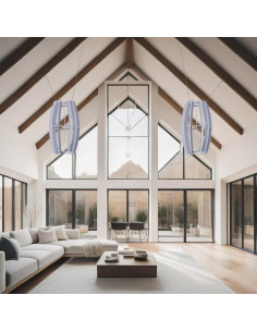 Absorbente Acústico de Techo Ovalado VIVO PP-CW03G Gris Claro 2