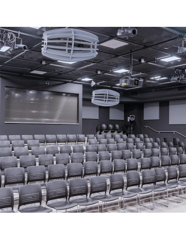 Absorbente Acústico de Techo Ovalado VIVO PP-CW03G Gris Claro