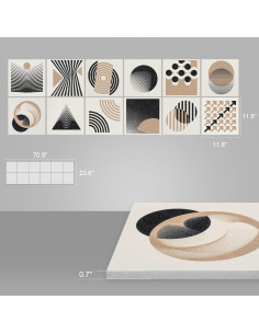 Paneles Acústicos Decorativos UMIACOUSTICS 12 Pcs 30x30cm 2