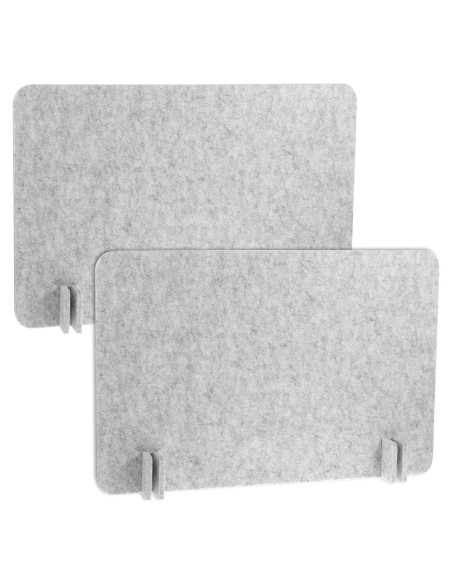 Panel de Privacidad Acústico BOHUIZ 2 Piezas 60x45cm Gris