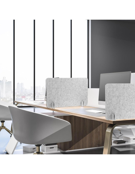 Panel de Privacidad Acústico BOHUIZ 2 Piezas 60x45cm Gris