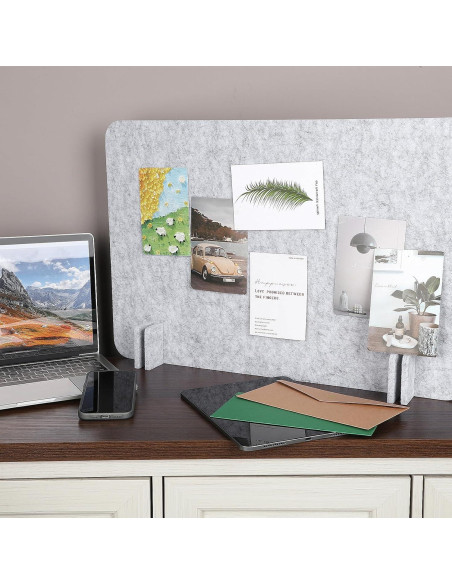 Panel de Privacidad Acústico BOHUIZ 2 Piezas 60x45cm Gris