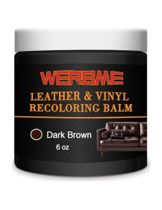 Bálsamo Restaurador de Color para Cuero WERBME 170g Marrón Oscuro