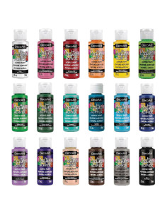 Juego de Pintura Acrílica DecoArt Crafter's 18 Colores Mate 1064 ml