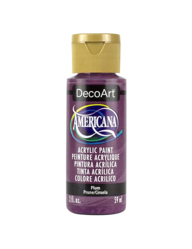 Pintura Acrílica DecoArt Ciruela 59ml Mate No Tóxica