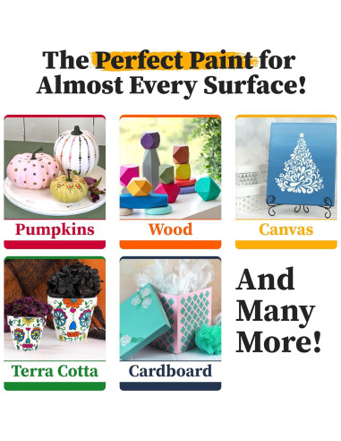 Set de Pintura Acrílica Americana DecoArt 18 Botellas 59 ml