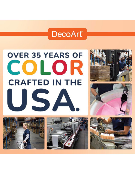 Set de Pintura Acrílica Americana DecoArt 18 Botellas 59 ml