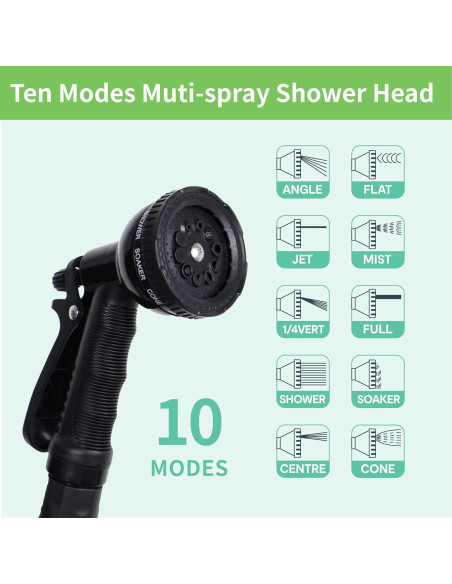 Ducha Portátil 8L Shcazhcx Naranja, 10 Modos, Sin Energía