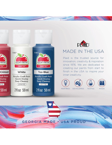 Set de Pintura Acrílica Apple Barrel PROMOABIII 16 Colores 944ml