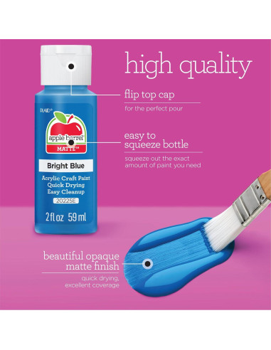 Set de Pintura Acrílica Apple Barrel PROMOABIII 16 Colores 944ml