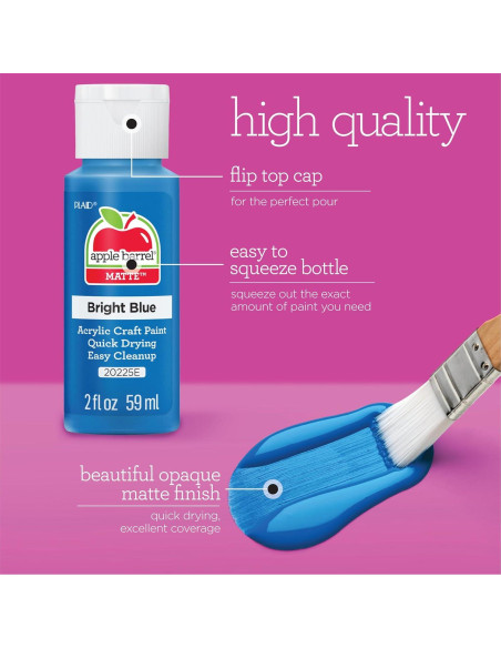 Set de Pintura Acrílica Apple Barrel PROMOABIII 16 Colores 944ml