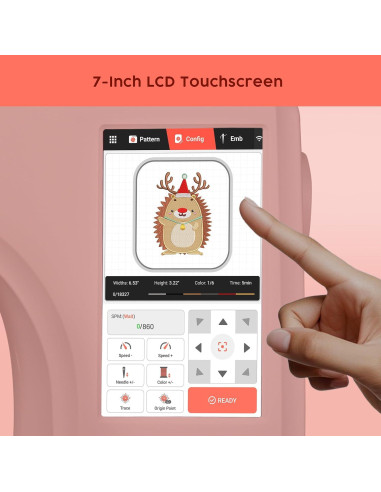 Máquina de Bordar Poolin EOC06 20.1x27.9 cm + 80 Hilos