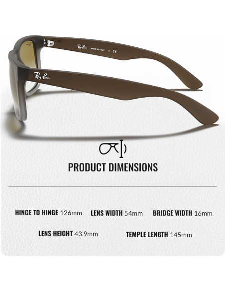 Gafas de Sol Ray-Ban RB4165 JUSTIN Cuadradas 54mm Verde